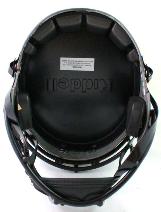 Joe Greene Pittsburgh Steelers Signed Steelers Eclipse Speed Full-sized Helmet with HOF *Silver (BAS COA)