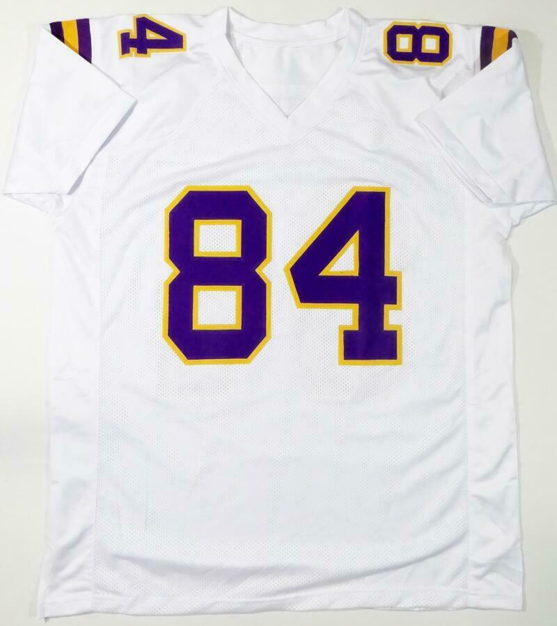 Randy Moss Minnesota Vikings Autographed White Pro Style Jersey - (BAS COA)