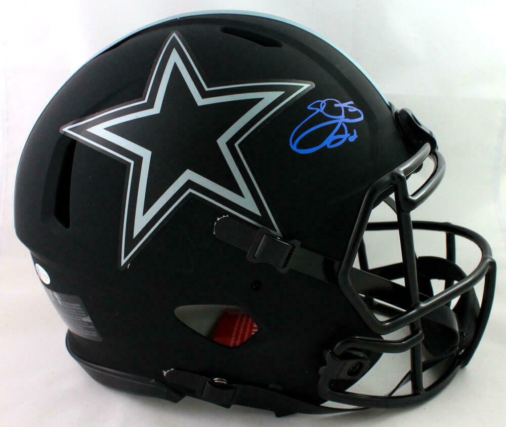 Emmitt Smith Signed Dallas Cowboys F/S Eclipse Authentic Helmet - BAS COA