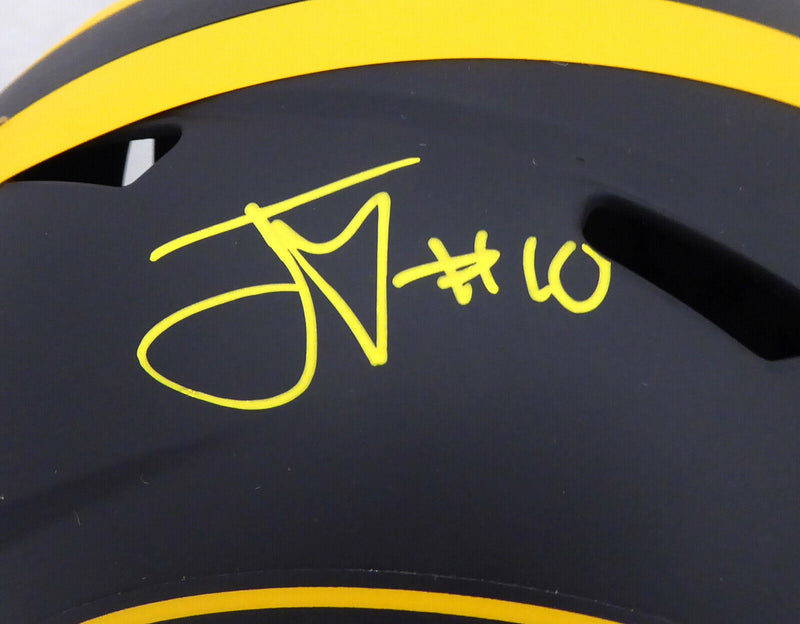 JORDAN LOVE GREEN BAY PACKERS AUTOGRAPHED BLACK ECLIPSE FULL SIZE HELMET177055 (BAS COA)