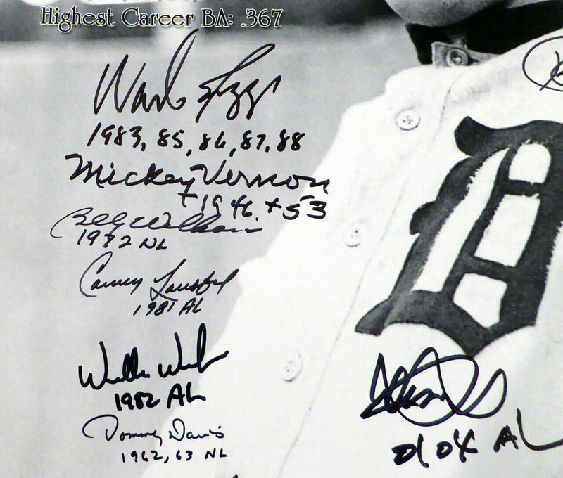 Ichiro Suzuki, Kirby Puckett, Wade Boggs & Al Kaline Detroit Tigers Detroit Tigers Autographed 16x20 Photo With 20 Signatures Including Stock #19081 (PSA/DNA COA)