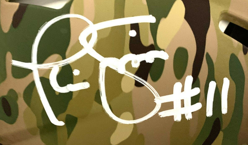 Phil Simms New York Giants Signed New York Giants Camouflage Full-sized Speed Authentic Helmet (FAN COA)