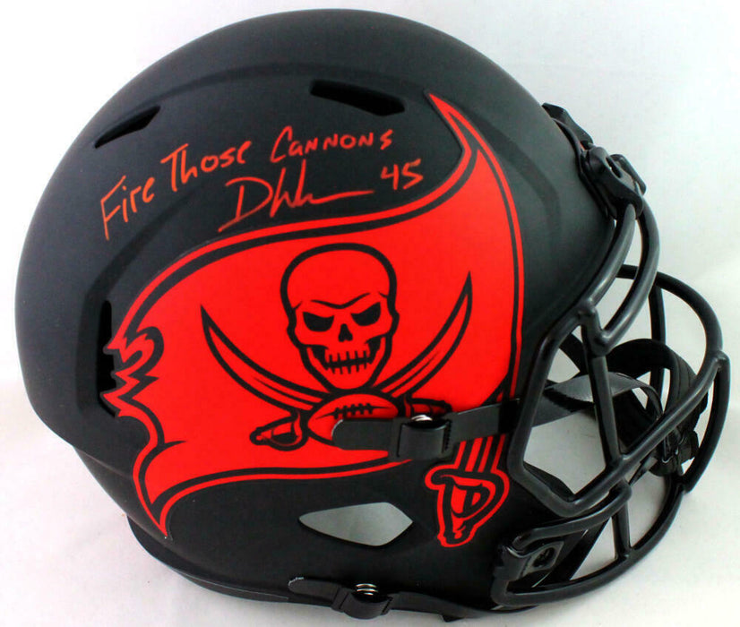 Devin White Tampa Bay Buccaneers Signed F/S Eclipse Speed Helmet w/ Insc (BAS COA)