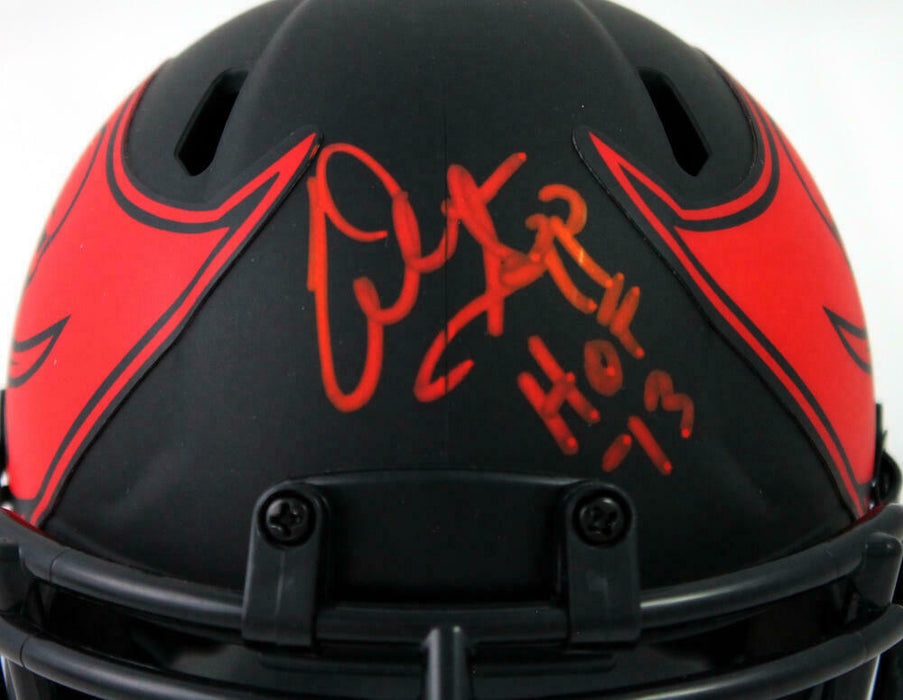 Warren Sapp Dallas Cowboys Signed Tampa Bay Bucs Eclipse Mini Helmet w/HOF- (BAS COA)