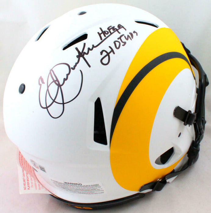 Eric Dickerson Los Angeles Rams Signed F/S Lunar Speed Authentic Helmet BAS COA (St. Louis)