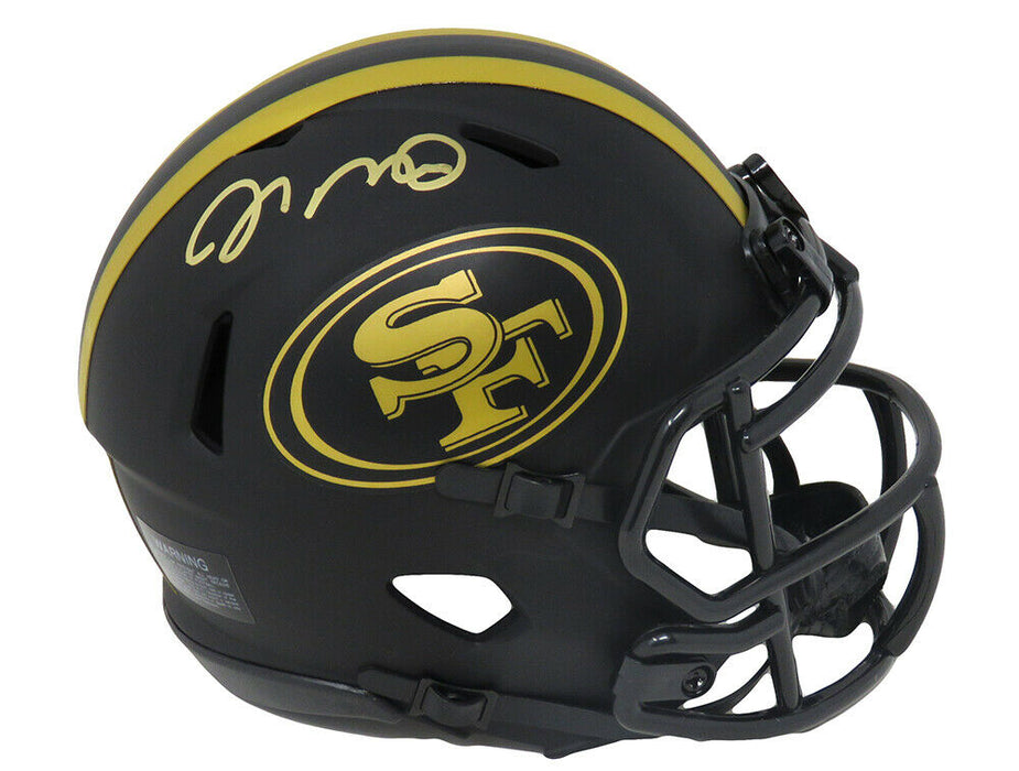Joe Montana San Francisco 49ers Signed 49ers Eclipse Matte Riddell Speed Mini Helmet (SCHWARTZ)