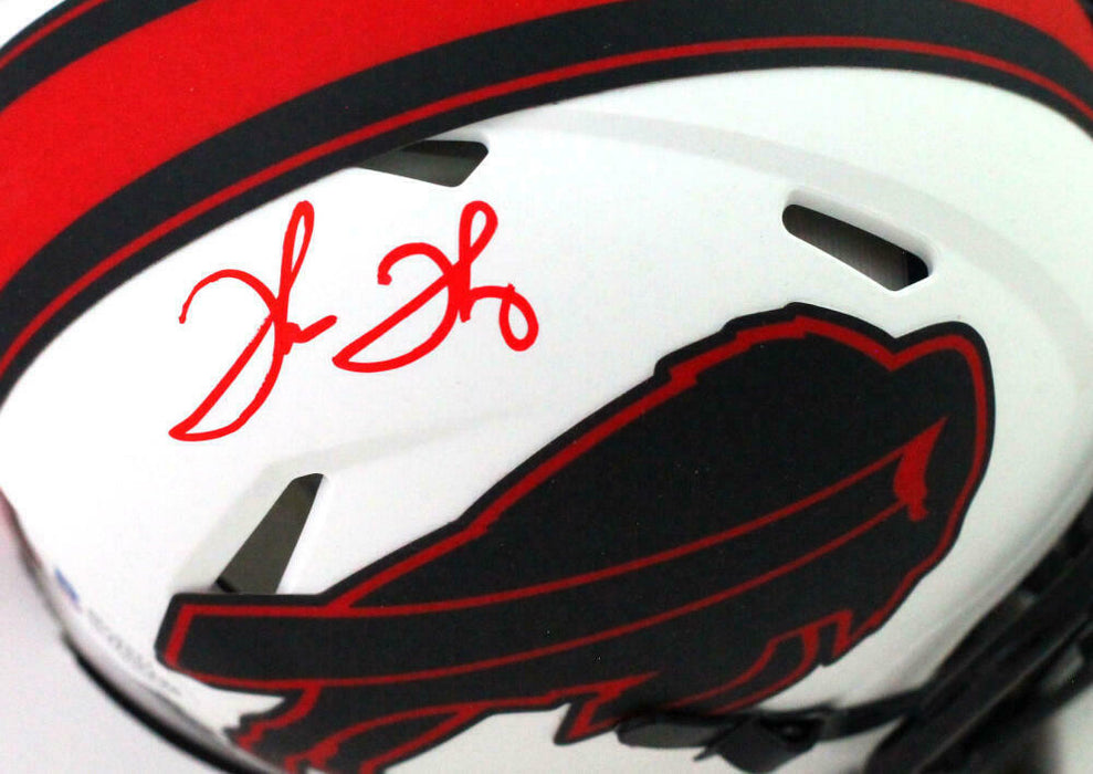 Thurman Thomas Buffalo Bills Signed Lunar Speed Mini Helmet (BAS COA)