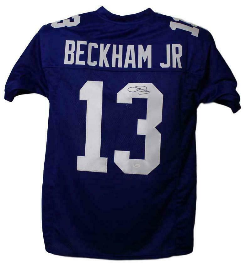 Jeremy Shockey Autographed New York Giants XL Blue Jersey JSA