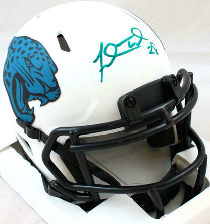 Fred Taylor Jacksonville Jaguars Signed Lunar Speed Mini Helmet (BAS COA)