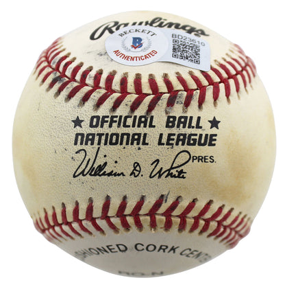 Lou Brock St. Louis Cardinals Signed Thumbprint ONL Baseball LE#189/200 #BD23610 (BAS COA)