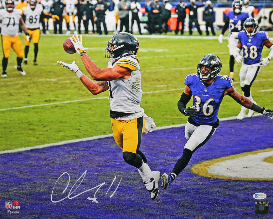 Chase Claypool Pittsburgh Steelers Signed Steelers 16x20 FP TD Catch Photo (BAS COA)