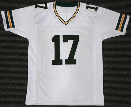 DAVANTE ADAMS GREEN BAY PACKERS AUTHENTIC AUTOGRAPHED SIGNED WHITE JERSEY 177494 (BAS COA)