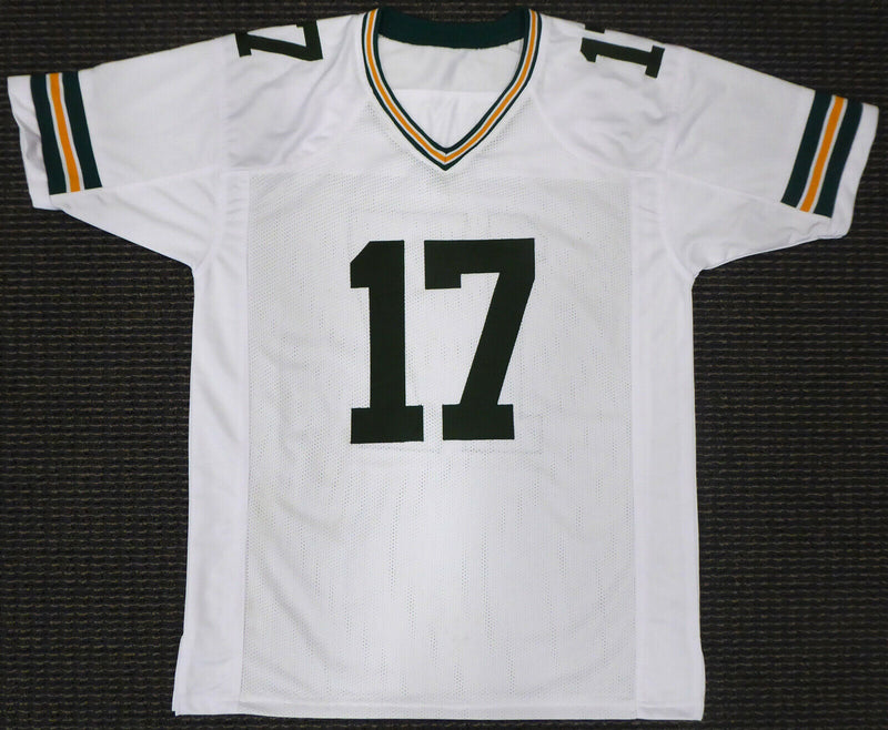 DAVANTE ADAMS GREEN BAY PACKERS AUTHENTIC AUTOGRAPHED SIGNED WHITE JERSEY 177494 (BAS COA)