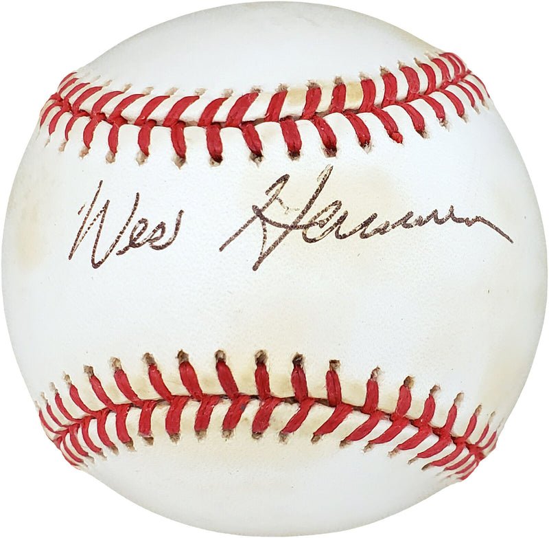 Garvin Wes Hamner Philadelphia Phillies Signed Phillies NL Baseball #D19409 (PSA COA)