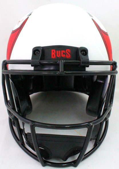 Mike Alstott Tampa Bay Buccaneers Signed Bucs Authentic Lunar Speed Full-sized Helmet SB *Red (BAS COA)
