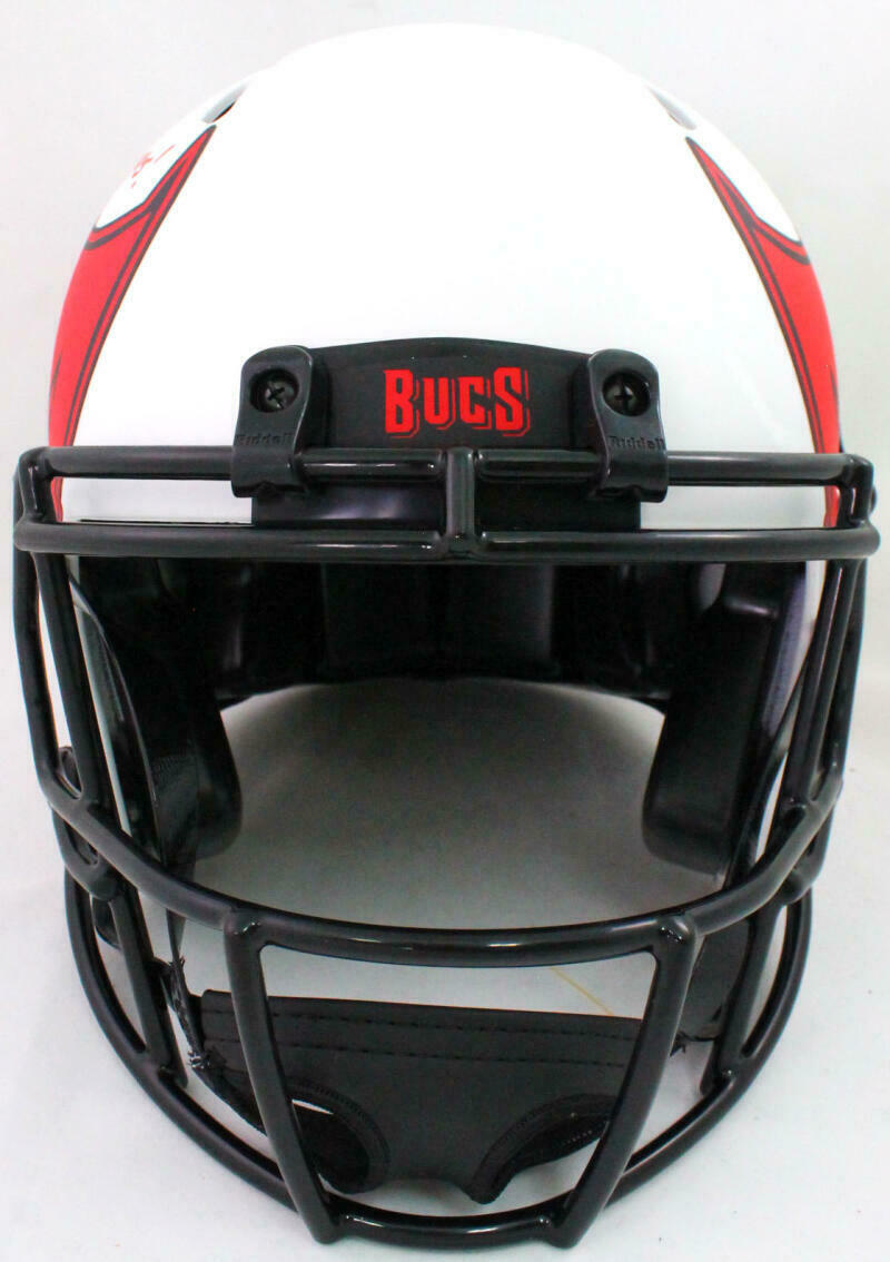 Mike Alstott Tampa Bay Buccaneers Signed Bucs Authentic Lunar Speed Full-sized Helmet SB *Red (BAS COA)