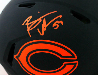 Brian Urlacher Chicago Bears Signed Authentic Eclipse Speed F/S Helmet (BAS COA)