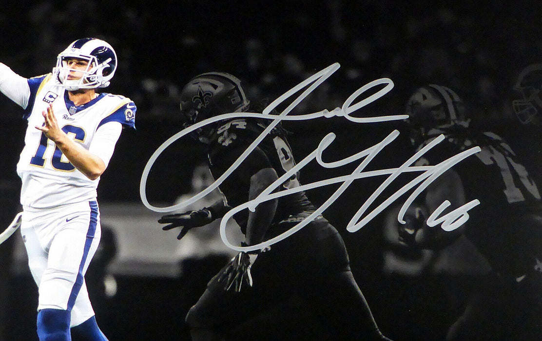Jared Goff Los Angeles Rams Signed Authentic 11x14 Photo Holo #A601067 (FAN COA)