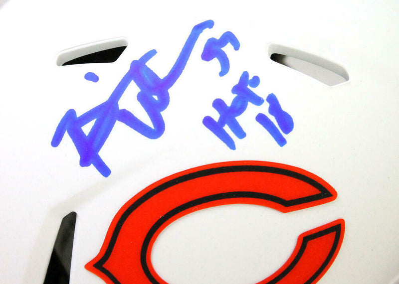 Brian Urlacher Chicago Bears Signed Lunar Speed Mini Helmet w/ HOF (BAS COA)