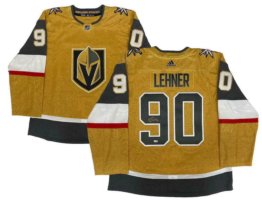 Robin Lehner Las Vegas Golden Knights Signed Authentic Adidas Gold Alternate Jersey (FAN COA)