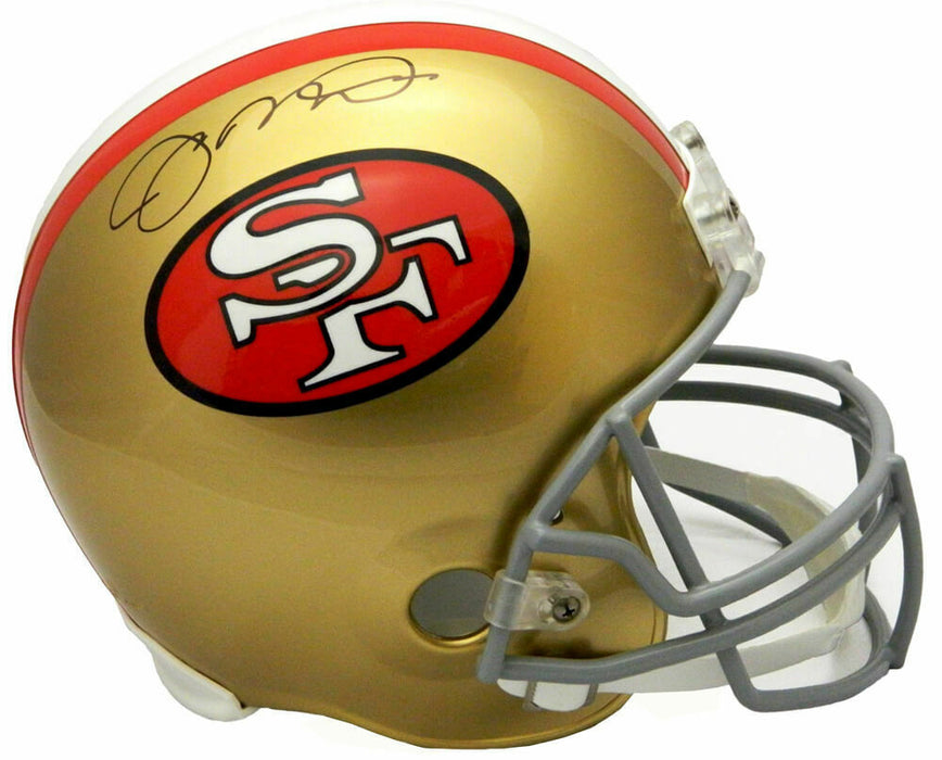 Joe Montana San Francisco 49ers Signed 49ers Throwback Riddell Full-sized Helmet (SCHWARTZ)
