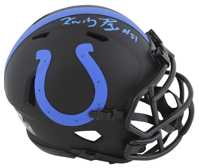 Kwity Paye Indianapolis Colts Signed Eclipse Speed Mini Helmet BAS COA (Baltimore)
