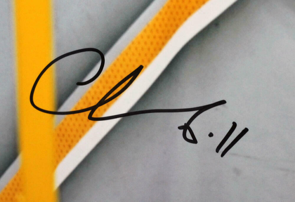 Chase Claypool Pittsburgh Steelers Signed Steelers 16x20 FP Black Jersey Photo (BAS COA)