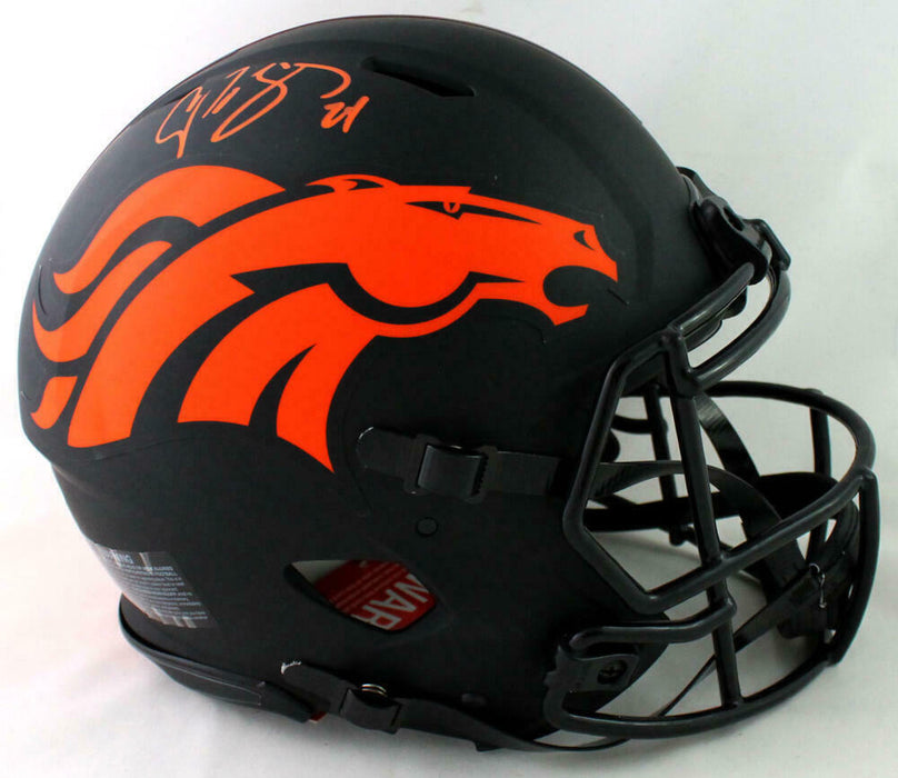 Champ Bailey Denver Broncos Signed F/S Eclipse Authentic Helmet (BAS COA)