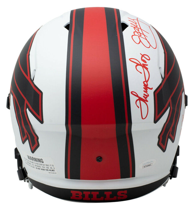 Kelly Reed Thomas Buffalo Bills Signed FS Speed Rep Lunar Eclipse Helmet Dynasty (JSA COA)