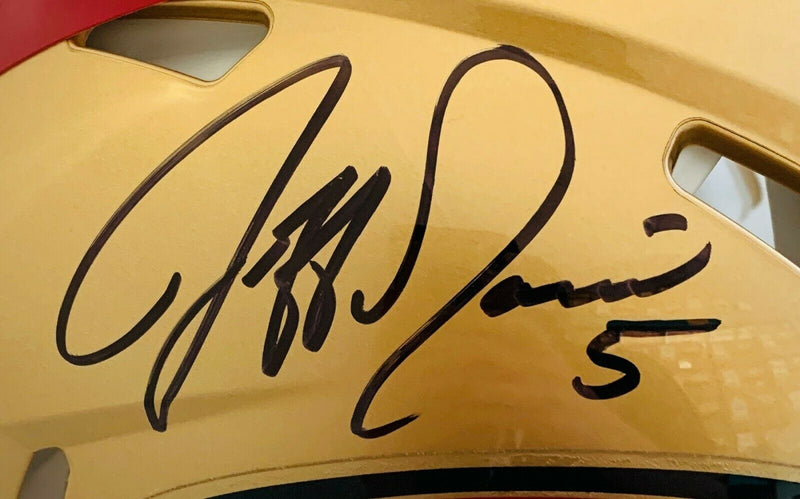 Jeff Garcia San Francisco 49ers Signed 49ers Full-sized Speed Authentic Helmet #WG92563 (BAS COA)