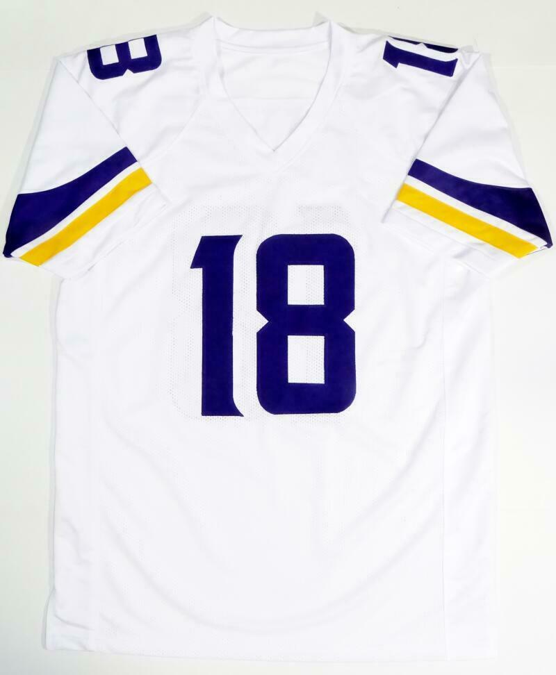 Justin Jefferson Minnesota Vikings Autographed White Pro Style Jersey - (BAS COA)