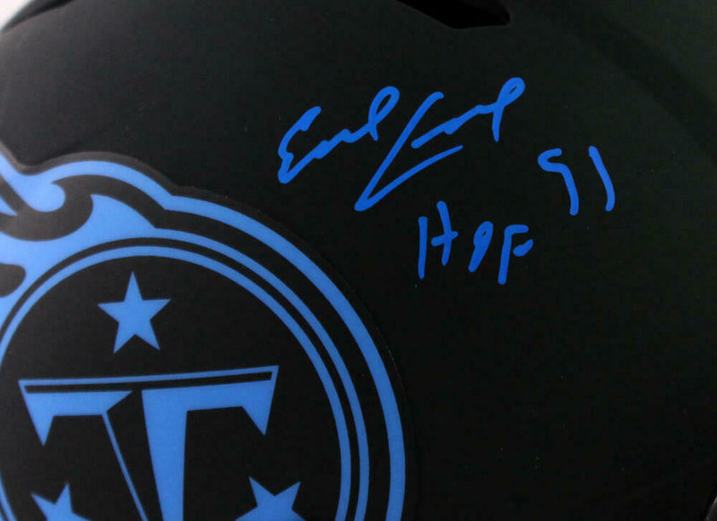 Earl Campbell Tennessee Titans Signed F/S Eclipse Authentic Helmet w/ HOF (BAS COA)