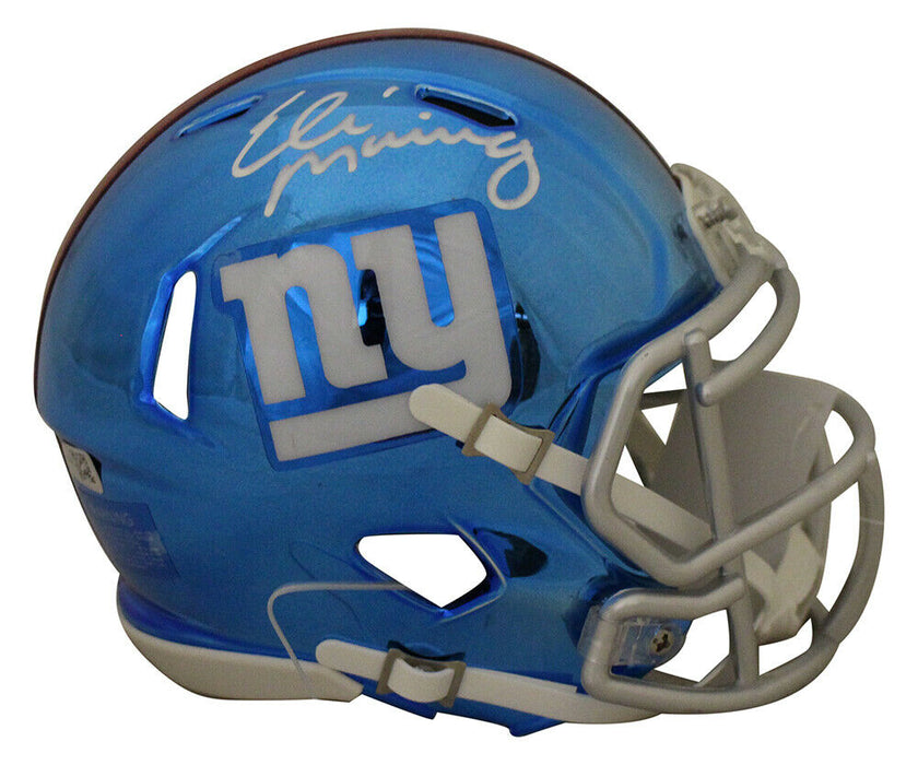 Eli Manning New York Giants Signed New York Giants Chrome Mini Helmet 28947 (FAN COA)