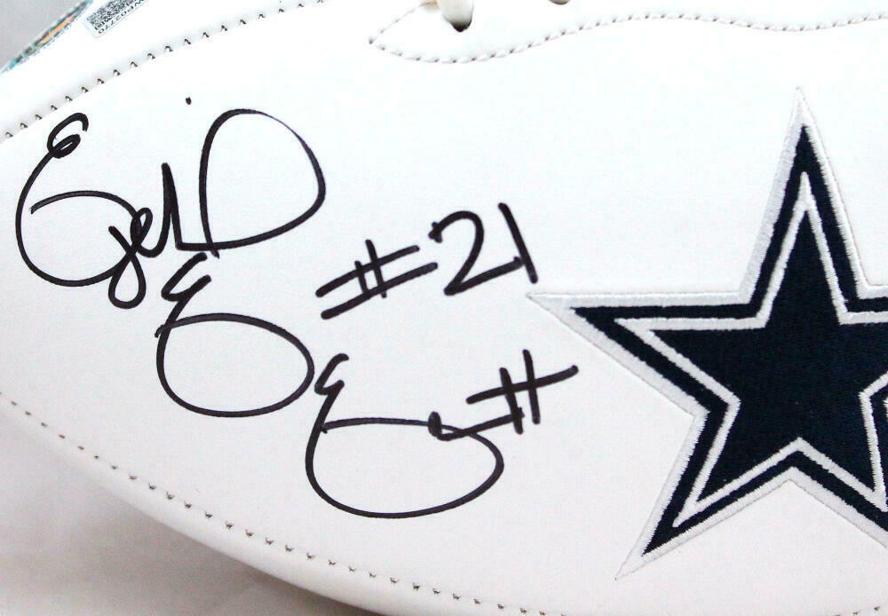 Ezekiel Elliott Autographed Dallas Cowboys Logo Football- BAS COA