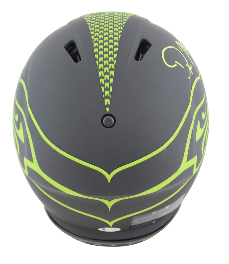 D.K. Metcalf Seattle Seahawks Signed Eclipse Full-sized Speed Proline Helmet with "Wolverine" (BAS COA)