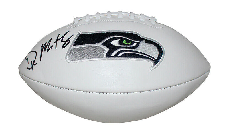 DK Metcalf Seattle Seahawks Signed Seattle Seahawks Logo Football 29979 (BAS COA)