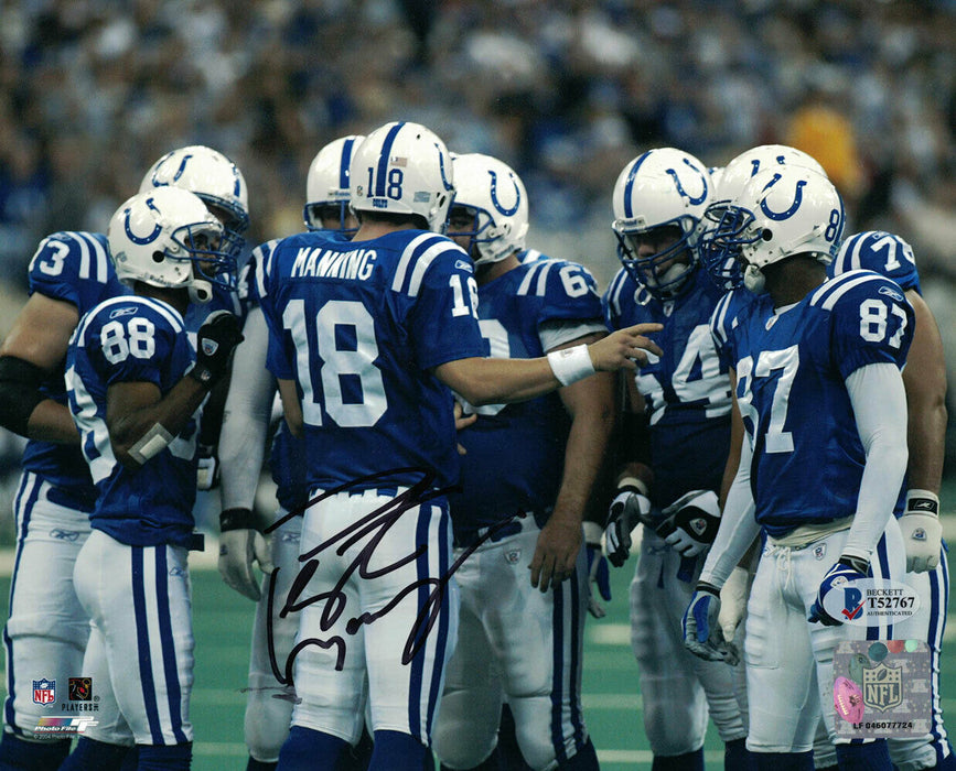 Peyton Manning Indianapolis Colts 8x10 Photo 26902 BAS COA (Baltimore)