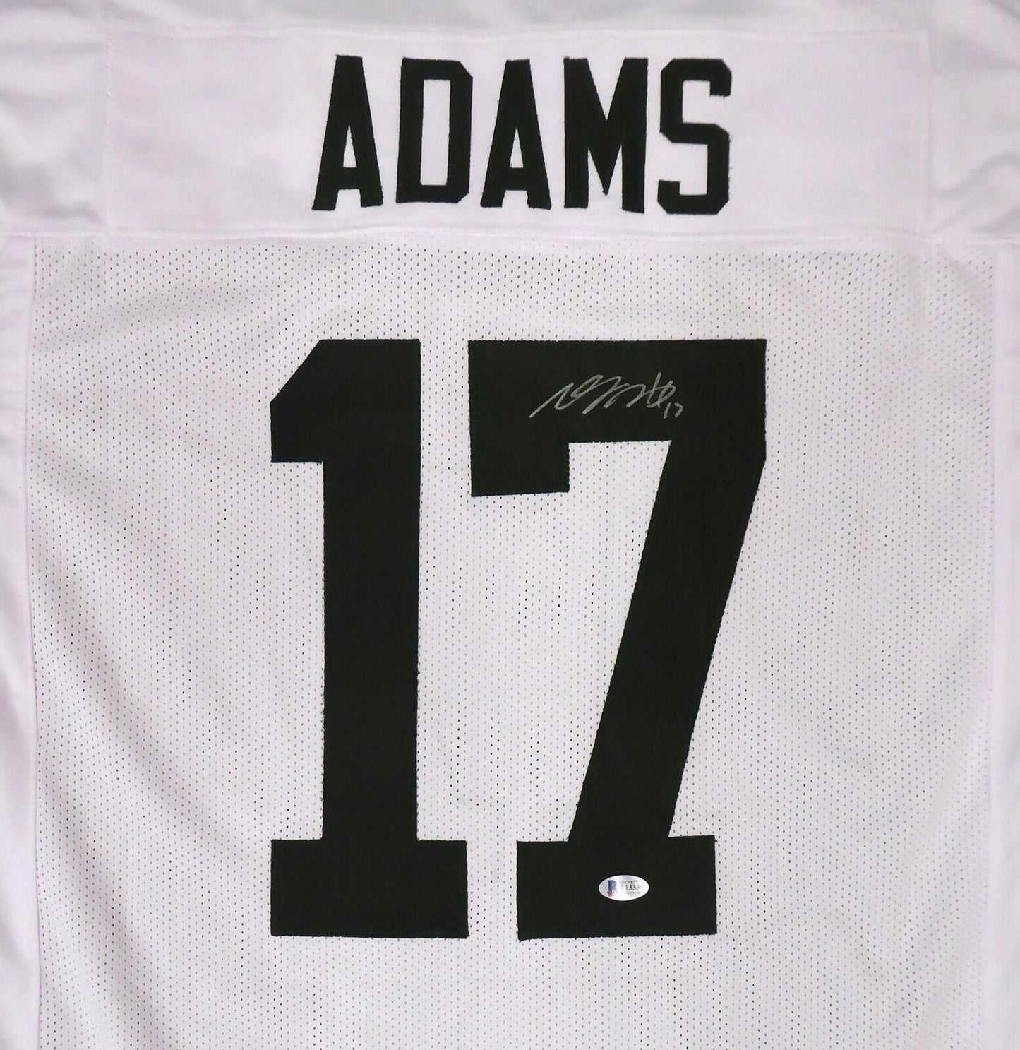 DAVANTE ADAMS GREEN BAY PACKERS AUTHENTIC AUTOGRAPHED SIGNED WHITE JERSEY 177494 (BAS COA)