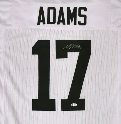 DAVANTE ADAMS GREEN BAY PACKERS AUTHENTIC AUTOGRAPHED SIGNED WHITE JERSEY 177494 (BAS COA)
