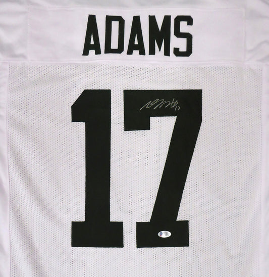 DAVANTE ADAMS GREEN BAY PACKERS AUTHENTIC AUTOGRAPHED SIGNED WHITE JERSEY 177494 (BAS COA)