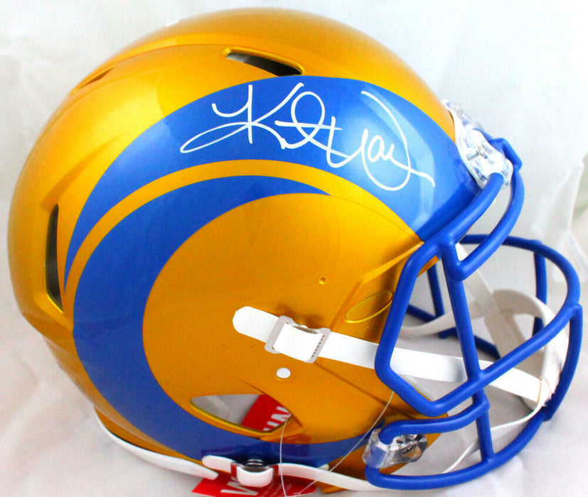 Kurt Warner St. Louis Rams Signed Flash Speed Authentic F/S Helmet BAS COA (Los Angeles)