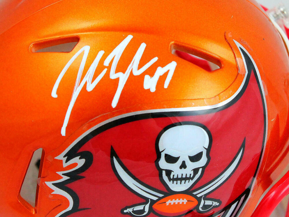 John Lynch Tampa Bay Buccaneers Signed Flash Mini Helmet (BAS COA)