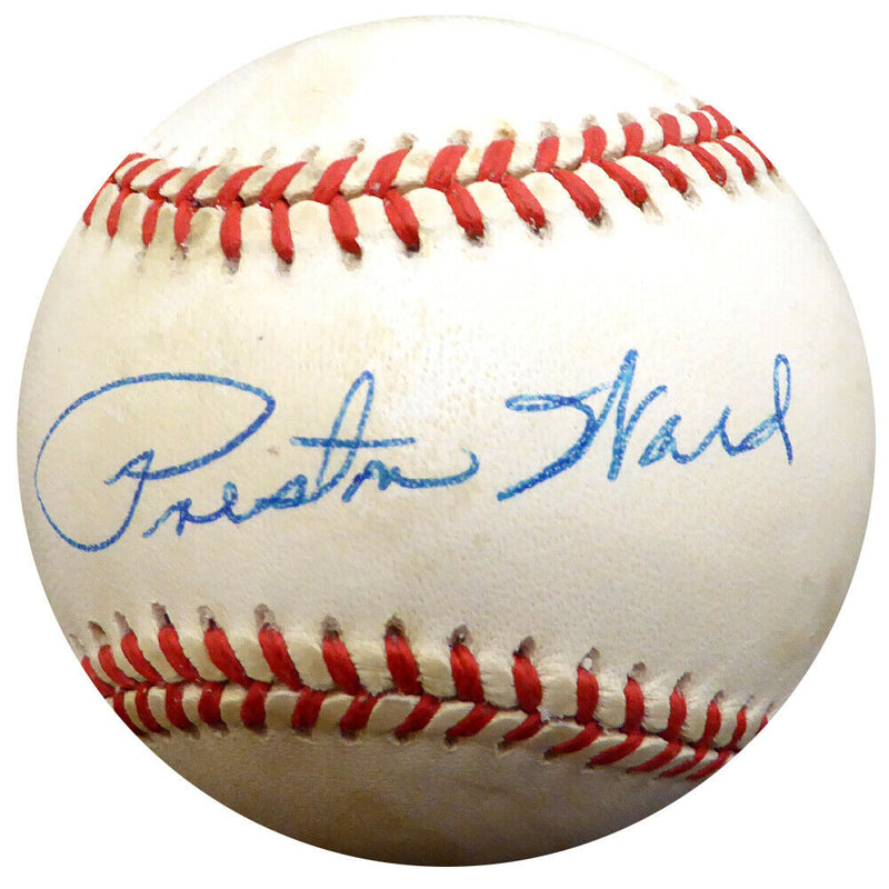 Preston Ward Brooklyn Dodgers Signed NL Baseball Beckett #E48576 BAS COA (Los Angeles)