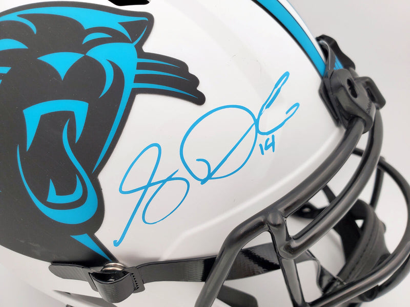 SAM DARNOLD CAROLINA PANTHERS SIGNED LUNAR ECLIPSE FULL SIZE HELMET (BAS COA)