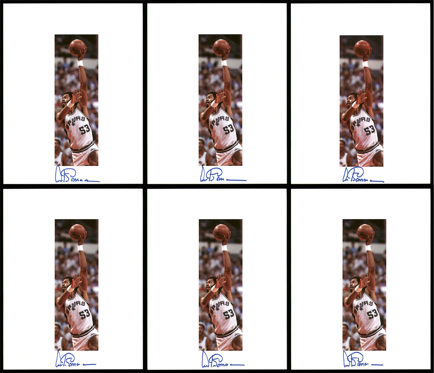 Artis Gilmore San Antonio Spurs Autographed Signed 8.5x11 Photo 12 Count Lot Spurs 194008