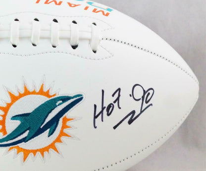 Bob Griese Miami Dolphins Signed Miami Dolphins Logo Football with HOF (JSA COA)