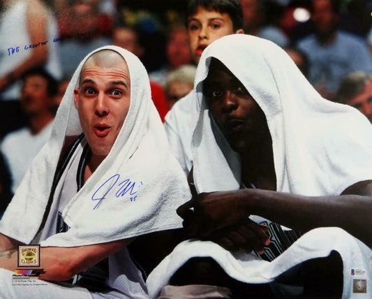 Jason Williams Sacramento Kings Autographed Kings 16x20 PF Photo Towel w/ Insc- (BAS COA)