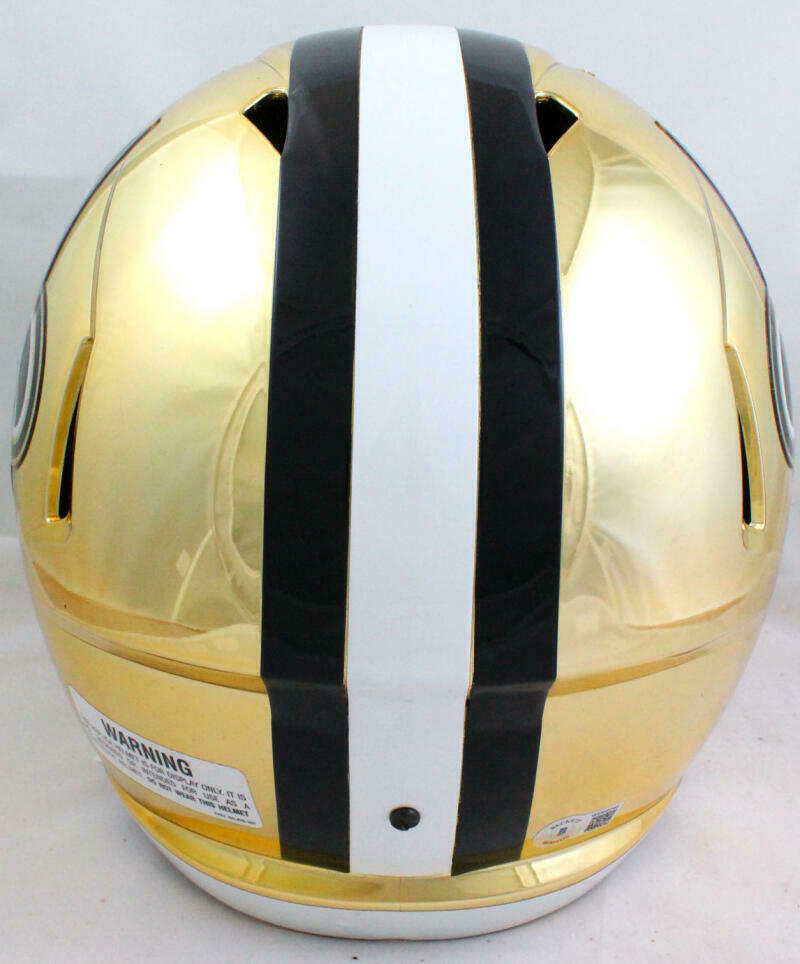 Michael Thomas New Orleans Saints Signed New Orleans Saints Chrome Full-sized Helmet (BAS COA)