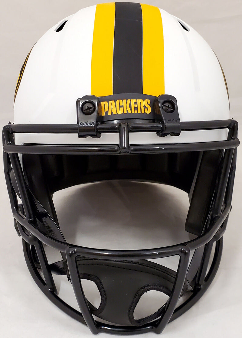 JORDAN LOVE GREEN BAY PACKERS AUTOGRAPHED LUNAR ECLIPSE FULL SIZE SPEED HELMET BECKETT QR 193770 (BAS COA)