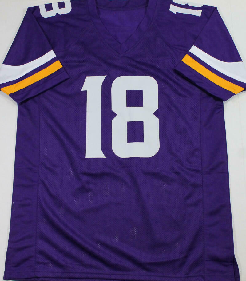 Justin Jefferson Minnesota Vikings Autographed Purple Pro Style Jersey - (BAS COA)